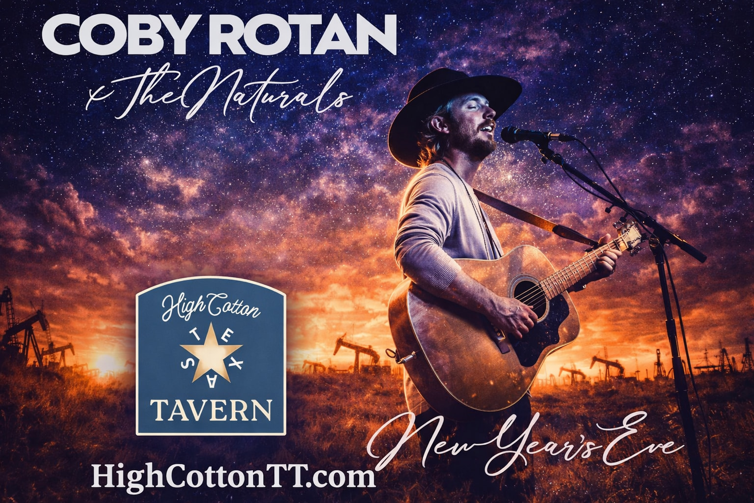 Boots & Whiskey: New Year’s Eve with Coby Rotan & The Naturals